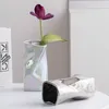 花瓶乾燥花の装飾用の芸術的なセラミック装飾リビングルームダイニングテーブル装飾配置コンテナ