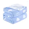 Blankets Chiffon Towel 6-layer Cotton Duvet Adult And Children Double Bed Air Conditioner Fine Extra Large Bedding Blanket