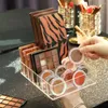 Scatole di archiviazione Respuglio multifunzionale per rossetti Desktop Multifunzionali Blush Contenitore Box facile da pulire il cesto cosmetico 7 griglie