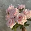Fiori decorativi 9 teste Diamond Rose Bouquet Artificiale Bunch di nozze europeo Decorazioni per la casa Articoli POPS GIOCHI