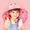 Lemonkid Wide Brim Children Sun Hat hat hipt bucket cap Лето -пляж девушки путешествовать на открытом воздухе Симпатичная повседневная солнцезащитная шляпа 240401