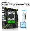 Motherboards Machinist X99 PR9 Motherboard Combo LGA 20113 Xeon Kit E5 2670 V3 CPU DDR4 ECC 16 GB Speicher 2133MHz RAM NVME M.2 SATA USB 3.0