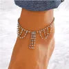 Anklets New Foot Jewelry Sier Anklet Link Chain For Women Girl Bracelets Fashion Wholesale Drop Delivery Dhacb Dhhqt