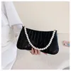 Umhängetaschen 2024 Herbsttasche Handtaschen Mode koreanische Version des Krokodilmuster Pearl Achselhaut Ladies Handtasche Frauen