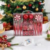 Decorative Figurines 67JE Aments Snowflakes Balls Hanings Pendants For Festive Decor 2024 Year Gift