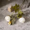 Fiori decorativi simulazione retrò artificiale a 3 teste fiore sposa sposa bouquet soggiorno decorazioni per la casa oggetti di scena di San Valentino
