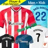 2024 Bilbao Club Jerseys de fútbol Kit Atletic Kids Anniversary Footbnall Camiseta 23 24 Casa de casa Red Blue Blanco Full Kit 2023 Versión de jugador Muniain Williams Raúl García