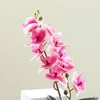 Fiori decorativi 5/10 Testa Orchide di farfalla fiore artificiale simulazione Phalaenopsis Falsa Slik Wedding Party Decoration