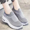 Casual Shoes Female 2024 Spring Women's Sneakers Lady Increase Height Trainers Students Mesh Breathable Thick Sole Sports