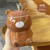 Tazze creative cartoni animati personalità corona orso tridimensionale tazza in ceramica tazza di caffè simpatica 3d con cucchiaio di coperchio che beve latte