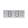 Väggklockor LCD -skärm Digital Clock Ultra Thin Battery Powered Electronic Alarm Time Temperatur Fuktighet Display Heminredning