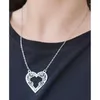 Hänghalsband Stylish Heart Necklace för kvinnor med doftolja unik estetisk choker fashionabla halschain 264e