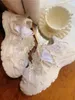 Les chaussures décontractées augmentent les baskets beige blanc 6 cm des femmes 2024 Himestone Satin Butte
