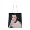 Storage Bags Xiao Zhan Ren Min Poster Double-sided Printed White Canvas Bag TV The Longest Promise Shi Ying Drama Stills Po Shopping