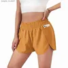 Pantaloncini da donna ll donne outfit cortometraggi cortometrali con short running con cerniera con zips -palestra di abbigliamento sportivo casual per ragazze Esercizio fisico C240413