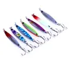 7PCSlot 21G 14G metalen jigs lepel lood hard aas vissen lokaas vis tackle gootsteen jigging haak winter vissen voor bass1486867