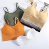 Yoga-outfit Ademend Anti-Sweat Gevoerde Bra Sports Shock Proof Vest Underwear For Women Gym Running Fitness Training