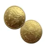 Artisanat United States of America 1893 Vingt dollars commémoratifs Gold Coins Copper Coin Collection Supplies9024034