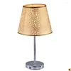 Table Lamps Vintage Gold Sier For Bedroom Bedside Desk Lamp Stand Light Fixtures El Office Led Standing Lighting Home Decor Drop Deliv Dhepq