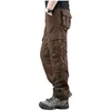 Heren broek heren lente lading kaki militaire mannen broeken casual katoen tactisch groot formaat leger pantalon militaire drop levering apparaat dh1zh