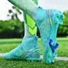 Gençlik Çocukların Yüksek En İyi Futbol Botları Ag TF Futbol Kılps Anti Slip Antrenman Ayakkabıları Yıldırım Çizgileri Tasarımı
