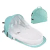 Постилочные наборы портативной кроватки для басинота для дышащих путешествий детская кровать складывание солнцезащитного крема для кома