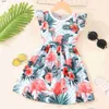 Girl's Dresses Girls Dresses 2023 dress baby girl for kids summer clothes short sleeve sweet everyday with floral toddler princess dress 2 3 4 5 6 years 240315 C240413