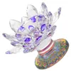 Kerzenhalter Crystal Lotus Tea Light Halter stehen Candlestick mit Basis -Votiv -Teelicht