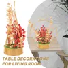 Fiori decorativi Tavolo da matrimonio Decorazione festosa Berries rosse simulato Caske Caste Anno fulcro