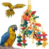Altre forniture per uccelli giocattoli da pappagallo a sospensione della corda pet oblegano Budgie parrocchetto scalare il giocattolo per morso gabbia colorato