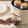 Kök förvaring 360 ° Rotation Spice Rack Organizer Icke-SKID Tray för kryddor och kryddor burkburkar tillbehör