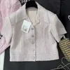 Женские куртки дизайнер Шэньчжэнь Нанюу Хуо ~ 24 весна/лето Новый продукт xioxiangfeng pink мягкий шерстяной шерстяной пальто для женщин Z5OK