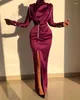 Abiti per feste Lorie Celebrity High Neck Evening Formal Arabic Prom Woman Long Gowns Side Scake Mermaid Vestido