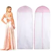 Storage Boxes Pink Non-Woven Fabric Wedding Dress Dustproof Cloth Cover Long Evening Dust Clothes Bridal Garment Bag