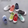 Sneakers 2022 Spring and Autumn Childrens Shoes Boys and Girls Candy Colors Childrens Casual Canvas Sports Shoes Soft Unisex Fashion School Sports Shoes Q240413