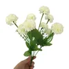 Fleurs décoratives Fleur artificielle réaliste Daily DIY SIMULATION PARTI DÉCOR HOME DÉCOR SOIR 9 Têtes Po Prop Tissu de soie faux