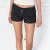 Women's Shorts Women Summer Kawaii Casual Slim Fit Elastic Waist Floral Short Pants Buttons Y2k Pajama Sweatshorts Streetwear