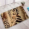 Mattes de bain Pink Leopard Fashion Design Marble Geométrique Modèle Entrée Porte de porte Salon Cuisine Anti-Slip Tapis extérieurs Tapis