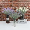 Fleurs décoratives plante de simulation lavande fleur fausse décoration plastique intérieur artificiel plastique