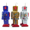 Coleção clássica engraçada RETRO RECLOWWORK UP Metal Walking Tin Space Robot Key Key Motor Toy Mechanical Christmas Presente 240401