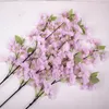 Decorative Flowers 1PC 103cm Artificial Cherry Spring Plum Peach Blossom Branch Silk Flower Home Wedding Plastic Bouquet