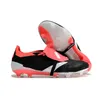 Mens soccer shoes Elite Tonguees ACCURACYes FG BOOTS football boots cleates Firm Ground Trainers black red