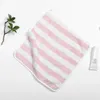 Soft Hand Towel Stripe Face Towel Microfiber Fabric Baby Towel Hanging Bathing Towel for Bathroom Kitchen Quick Dry Towel