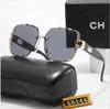 Channel Medusa Deco OVAL contre Sunglasses For Man Woman Unisexe Designer Vers 9973 Sun Glasses Kerst Casque Arai Sexo Frame Luxury Design UV400