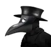 New plague doctor masks Beak Doctor Mask Long Nose Cosplay Fancy Mask Gothic Retro Rock Leather Halloween beak Mask9496041