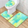 Tapis de bain 3 pcs Tapis de toilette Ensemble de tapis de toilette