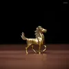 Figurine decorative da 3 pezzi in ottone dodici ornamenti per piccoli branchi di zodiaco quest'anno e il preferito del tè del prossimo anno