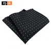 Nekbanden modieus pak mannen paisley tie patroon pocket square zakdoek zijden hankies voor drop levering mode accessoires otjdg