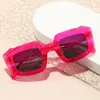 Óculos de sol homens de grandes dimensões Mulheres na moda Tons quadrados vintage Retro Design Candy Color UV400 Eyewear