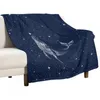 Blankets Starry Whale Throw Blanket Plaid On The Sofa Flannels